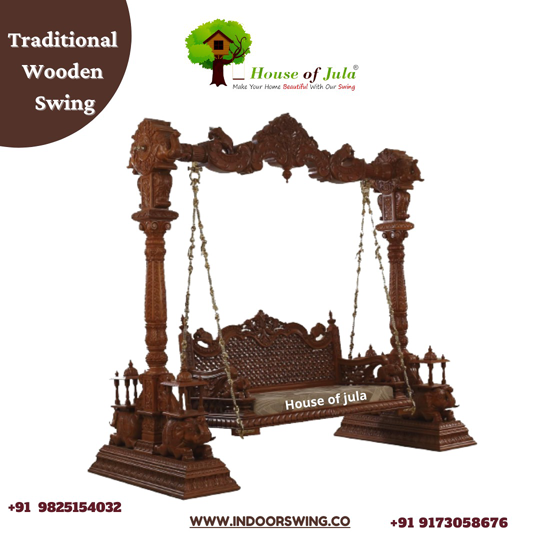 TRADITIONAL WOODEN SWING